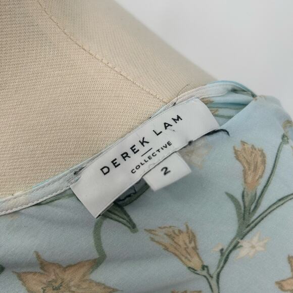 Derek Lam 10 Crosby Flutter Sleeve V-Neck Midi Dress Size 2 – EUC, 2 Small Spots - Picture 12 of 12